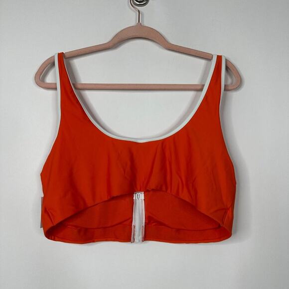 2/$30 NWT Old Navy Zip-Front Bikini Swim Top Warm Sunset XXL #A0265 TRB2 - Picture 6 of 10